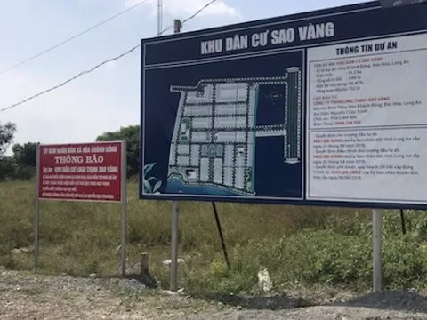 Dự án Sao Vàng - Long An: Chưa hoàn thiện pháp lý đã huy động vốn trái phép? (bài 1)